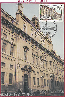 ITALIEN MAXIMUM MAXI CARD GYMNASIUM E. Q. VISCONTI ROM 1988 TURIN B103