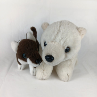 Wild Republic The Sled Dog And The Polar Bear Plush Stuffed Animal Toy