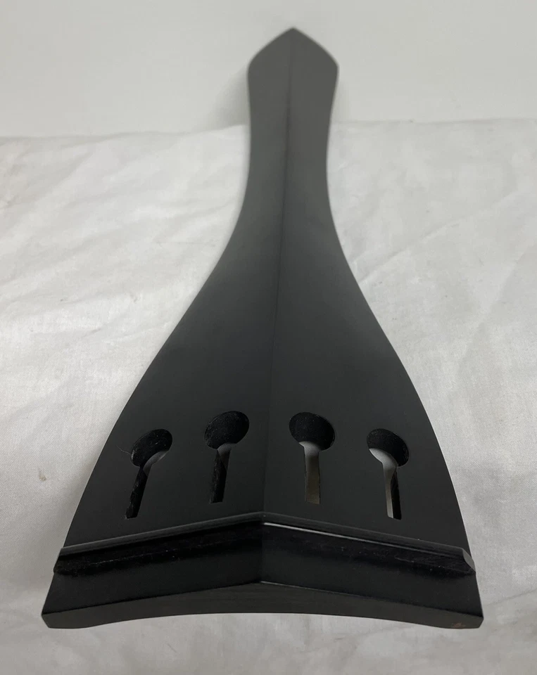 4 Strings 3/4 Upright Double Bass Ebony Tailpiece Bass 4 Strng Beveled Tailpiece - Image 2 of 4