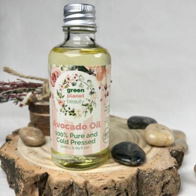Green Planet Beauty Finest Pure Cold Pressed Avocado Oil 50ml