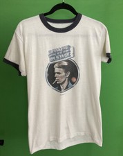 Vintage Original David Bowie On Stage Tour shirt 1976 Rare Not Iron On Banded