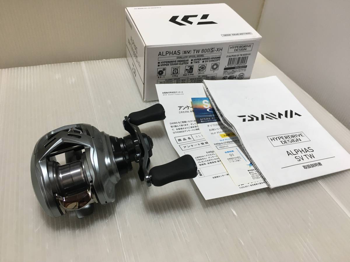 ALPHAS SV TW 800H リール　☆美品☆ ダイワ アルファス SV TW 800S-H 右ハンドル 22年追加モデル