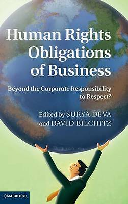 Human Rights Obligations of Business Deva Bilchitz Hardback 9781107036871