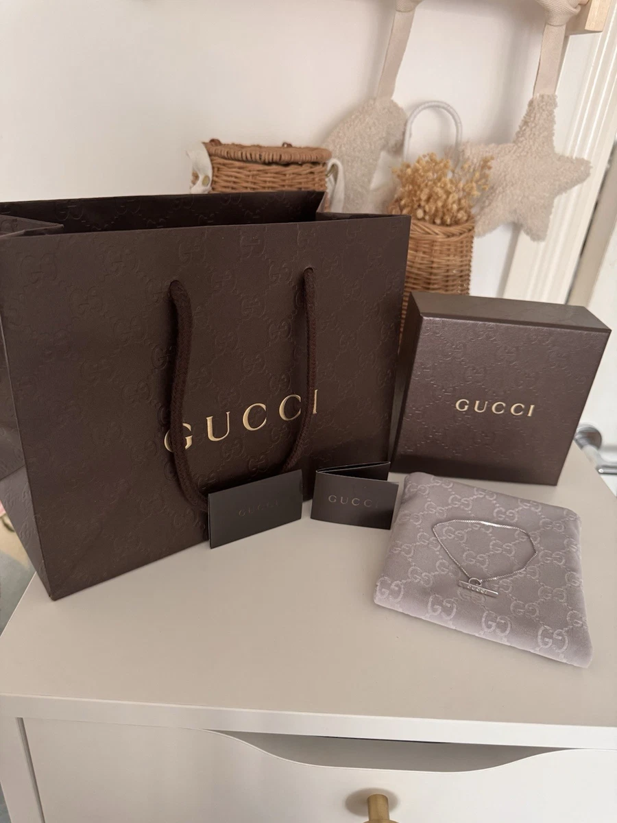 Gucci Lariat Armband 18kt Weißgold 750 Größe 18cm