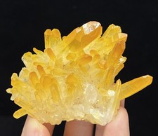 Quarzo rivestito in ematite gialla 70mm 66g, esemplare minerale naturale