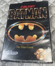 Sunsoft Batman Sega Genesis Complete In Box With Manual