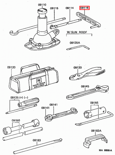 Genuine LandCruiser LJ79 LJ78 LJ77 LJ73 LJ72 LJ71 Hydraulic Jack Winder Handle - Picture 5 of 20
