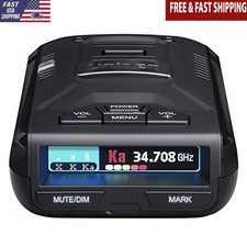 Long Range Laser Radar Detector W/ GPS Voice Alerts Speed Camera OLED Display US