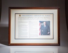 Gerald R Ford / President Gerald R Ford Swearing-In Ceremony Limited Signed 1st