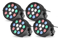 4X Dj Led Party Spot Rgbw Dmx Auto Lichteffekt Strobe Scheinwerfer Disco Kompakt