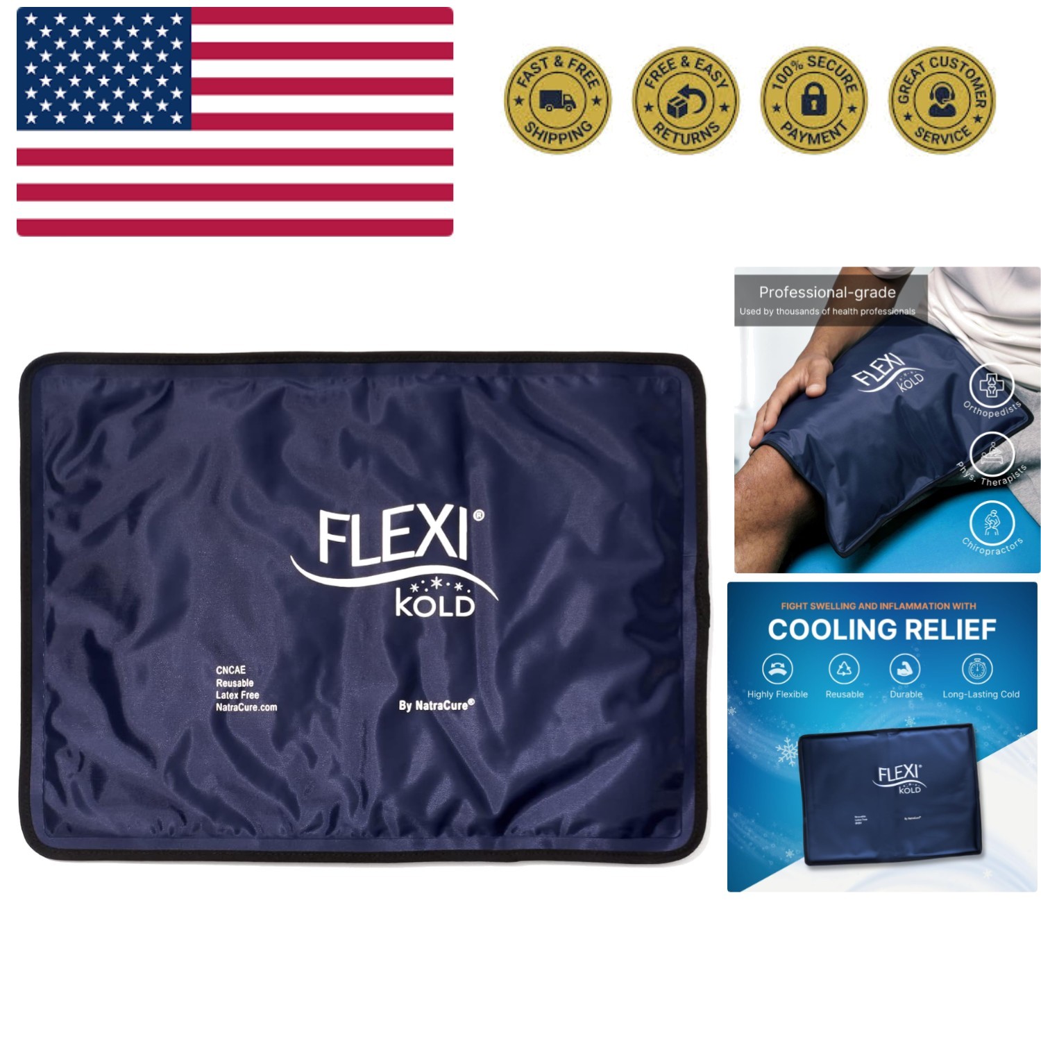 FlexiKold Gel Ice Packs Standard Large: 10.5