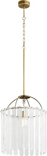Pendant Light CYAN DESIGN LINDEN 1-Light Antique Bronze Iron Glass Medium E26 - Picture 2 of 3
