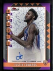 Justin Edwards RC Auto 2024-25 Topps Finest Rookie Philadelphia 76ers #RFA-JE
