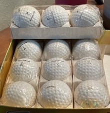 Vintage Wilson Aggressor Autograph Golf Ball Box of 12 Balls 4 Sleeves NIP