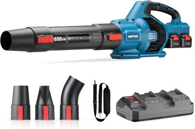Dong Cheng 40V Leaf Blower Brushless 650CFM 2x4.0Ah Batteries