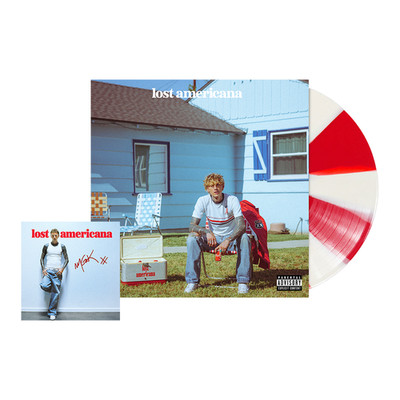 MACHINE GUN KELLY original Autogramm Lost Americana SIGNED Candy Swirl Vinyl MGK