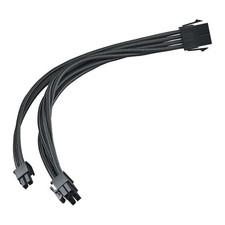 Image of 30cm SilverStone PP07E-PCIB 8-pin to PCIe 8-pin (6+2) Extension Cable, Male to F