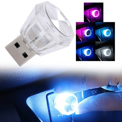 USB Auto Innenleuchte Mini Bunt LED Nachtlicht für alle USB Anschlüsse