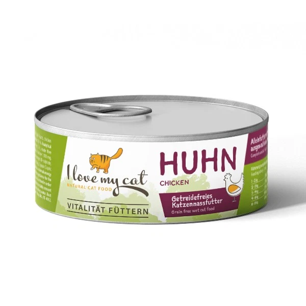 (14,15 EUR/kg) Nourriture humide pour chats au poulet - 6x100g - Photo 2/4
