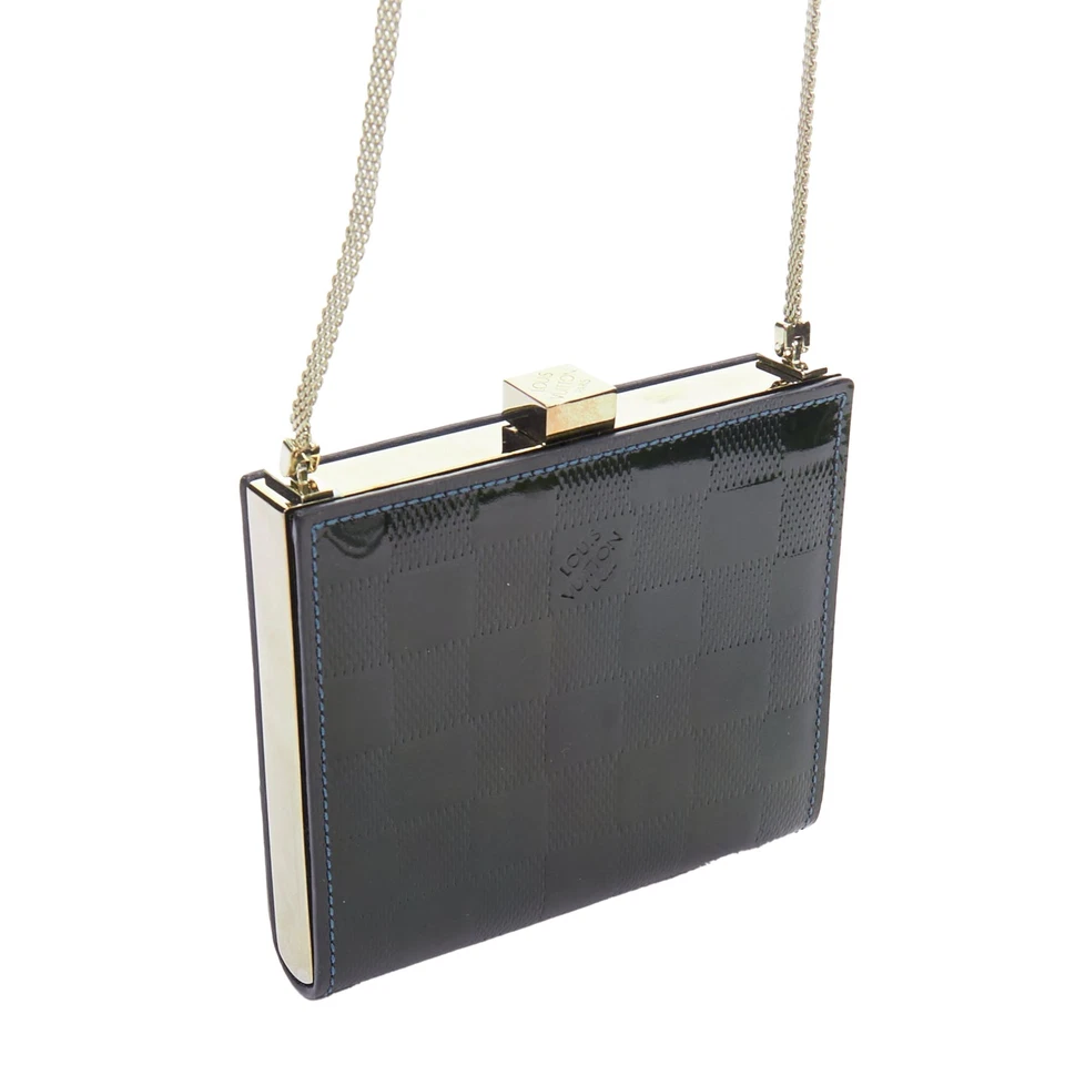 Bolso Bandolera Louis Vuitton Damier Vernis Ange Pm Patente Lv Mujer Verde Talla Única Foto 3 de 4