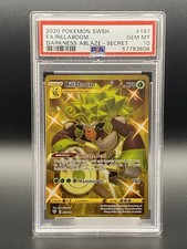2020 Pokémon Rillaboom Gold Full Art Secret Rare 197/189 PSA 10 Darkness Ablaze on eBay