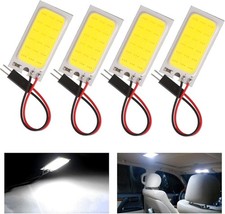 4-Pack Super White COB 18-SMD LED Panel Dome Lamp Auto Car Interior Reading P