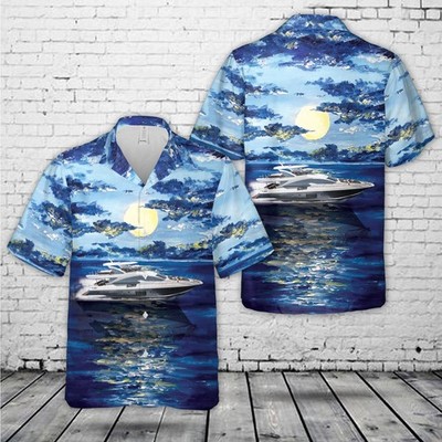 Azimut 80 Carat Modern Yachts Hawaiian Shirt