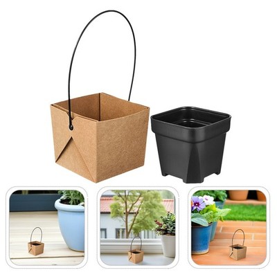  16 Sets Planter for Succulents Containers Kraft Paper Flower Pot Mini