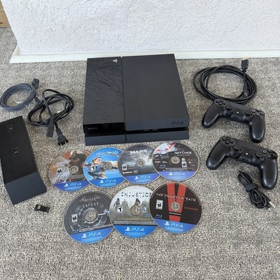 Sony Playstation PS4 Console CUH-1115A 500GB + 7 Game Bundle, Cables, Charger