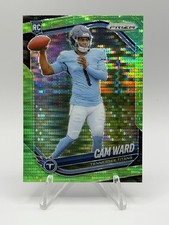 2025 Panini Prizm - Rookies Cam Ward #352 Neon Green Pulsar Prizm (RC)