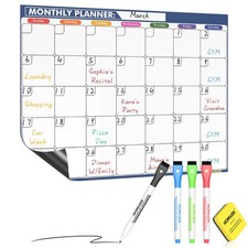 Magnetic Dry Erase Calendar for Refrigerator: Fridge Whiteboard Calendar Magn...