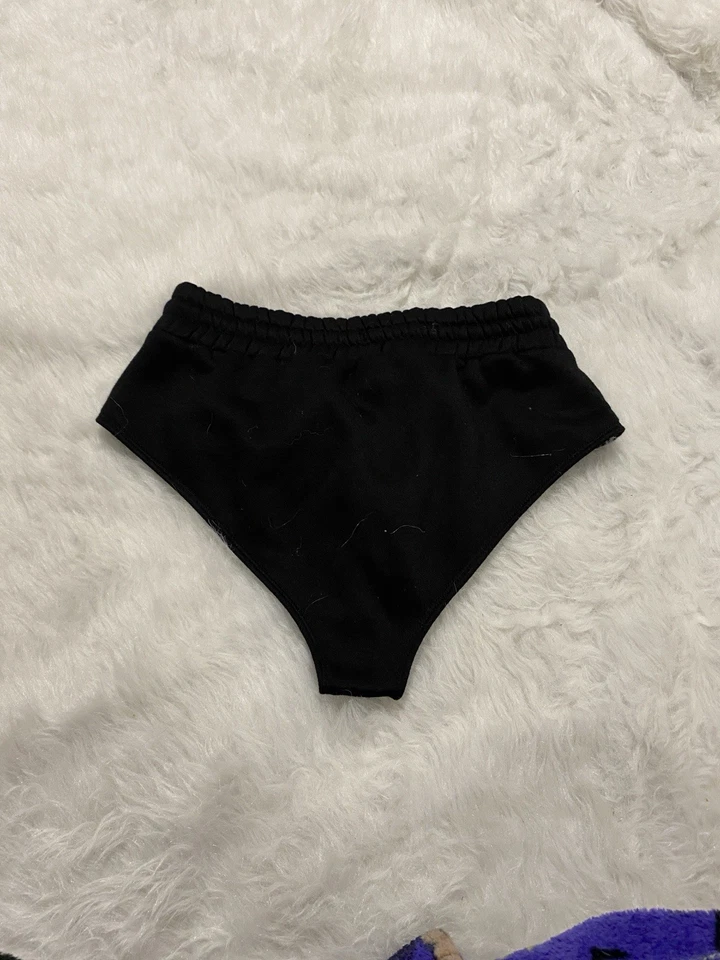 NUEVO CON ETIQUETAS For Love & Lemons Jockey Tejido Bordado Rosa Negro Bikini Calzoncillo Ropa Interior Foto 4 de 4