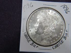 1896 Morgan dollar in choice B.U.+ condition