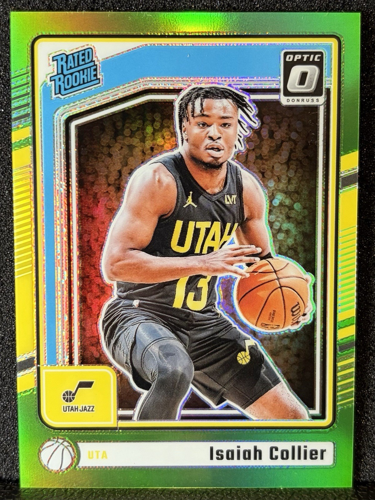 2024-25 Optic #295 Isaiah Collier Utah Jazz Rated Rookie Lime Green /149 🔥🔥