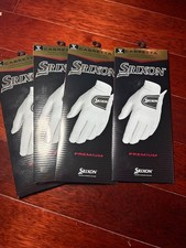  4 pack New Srixon Premium Cabretta Mens Leather Gloves Med RH for LH golfers
