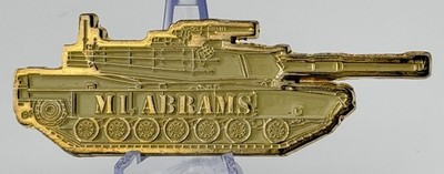 M1 Abrams Tank Challenge Coin Custom Shape Army Military Crew Cutaway