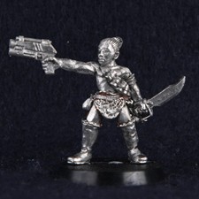 Necromunda Ratskin Brave w/ Stub Gun 90s Metal Ratskins Ganger Citadel W473