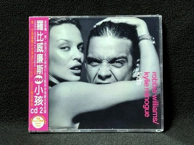 Robbie Williams / Kylie Minogue Kids Taiwan Ltd w/obi Enhanced CD Sealed 2000