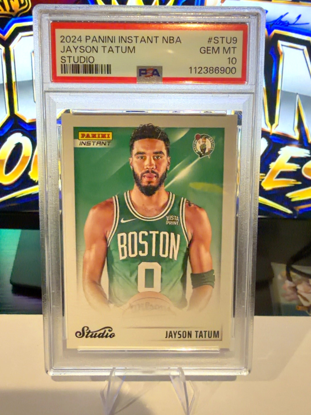 2024 Panini Instant Studio Jayson Tatum #STU9 001/275 PSA 10 Gem Mint Celtics