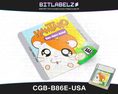 Hamtaro: Ham-Hams Unite! [CGB-B86E-USA] Game Boy Color Label