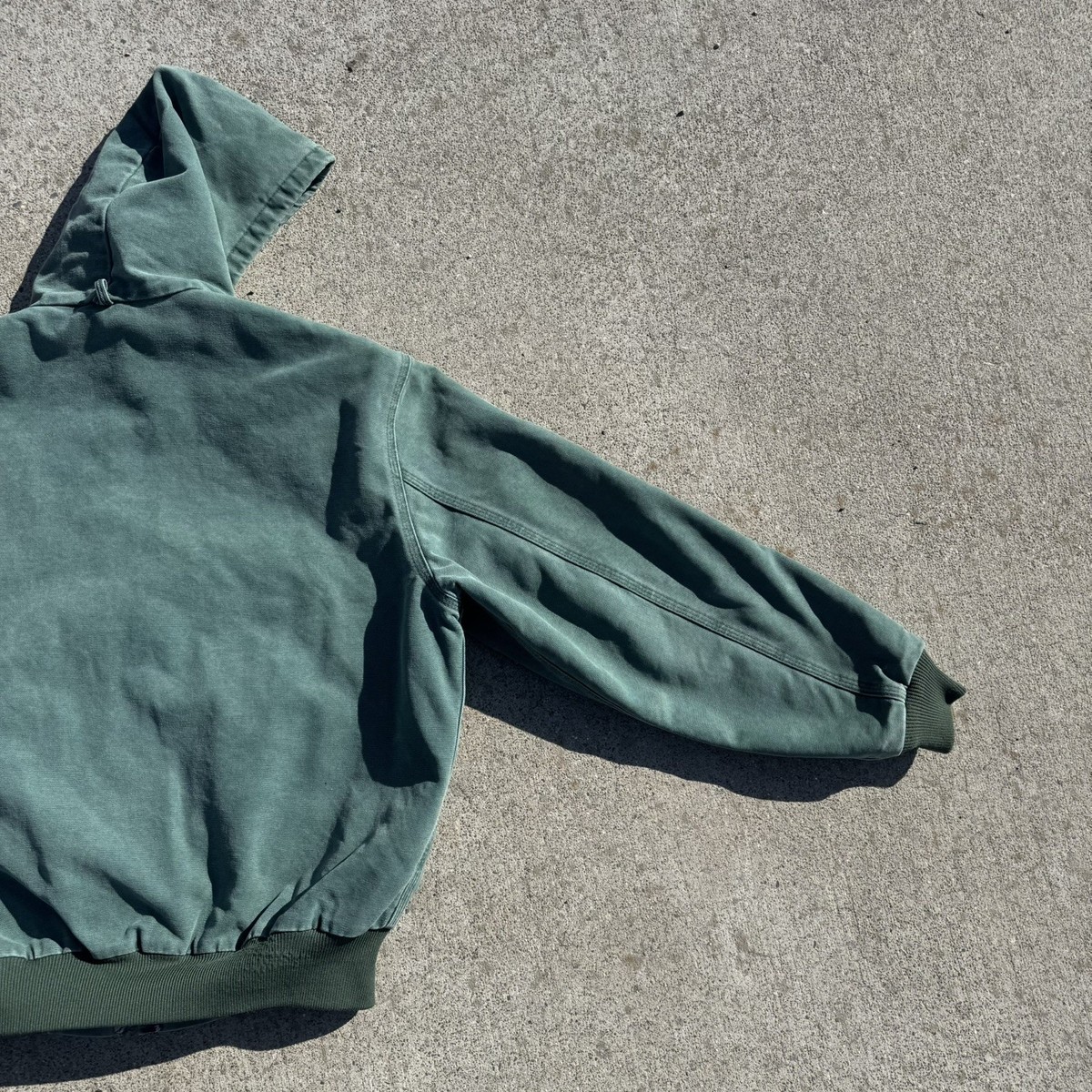 vintage carhartt jq243 sandstone active jacket aspen green size 