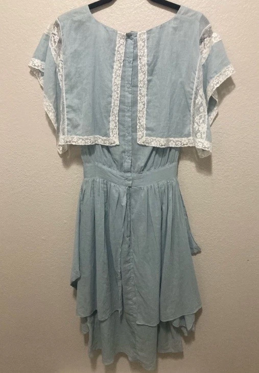 Vestido Delicado Vintage Años 80 Jessica McClintock Prairiecore Cottagecore Talla Pequeña Foto 4 de 4