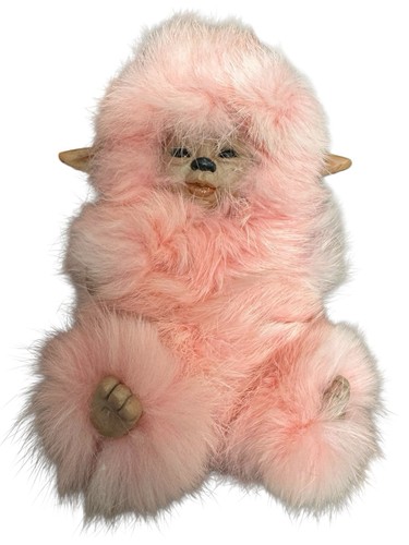 OOAK Pink Fantasy Furry Forest Baby Creature Doll Very Soft!