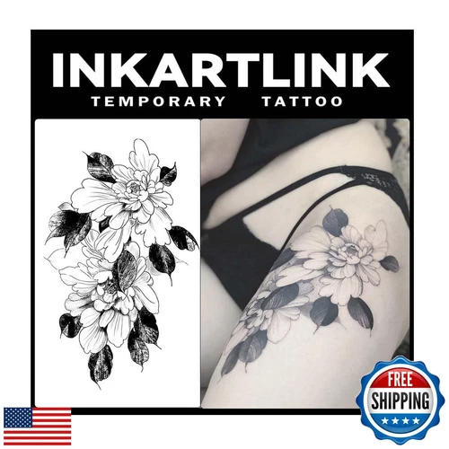 INKARTLINK Extra Large Semi Permanent Tattoo, 2 Sheets, Adult Art, Waterproof video thumbnail