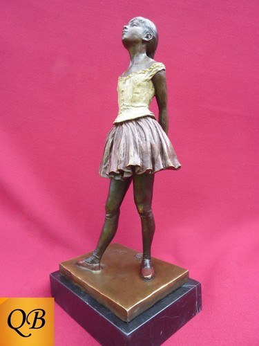 ART DECO DEGAS BRONZE FIGURINE SCULPTURE LITTLE DANCER BALLERINA CLASSIC BALLET - Picture 5 of 10