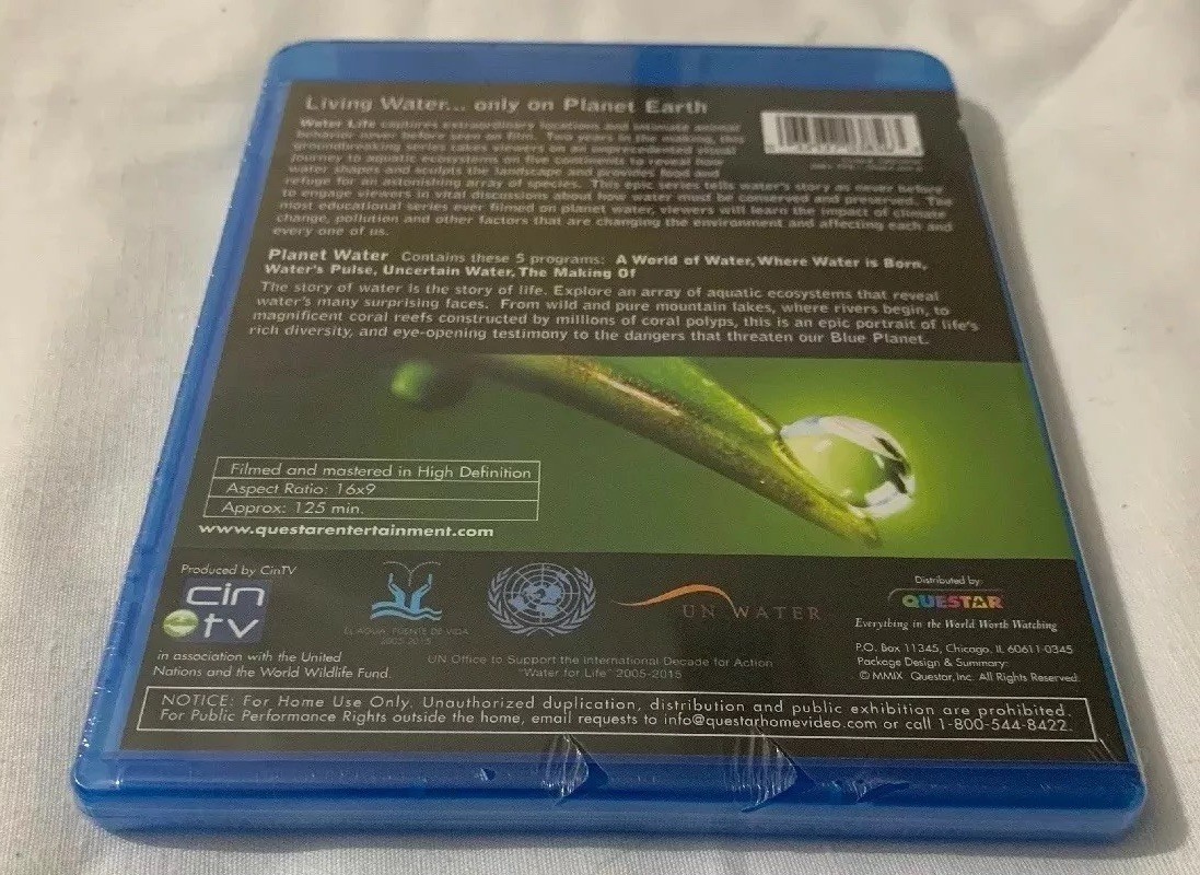Water Life: Planet Water (Blu-ray Disc, 2009) (New & Sealed
