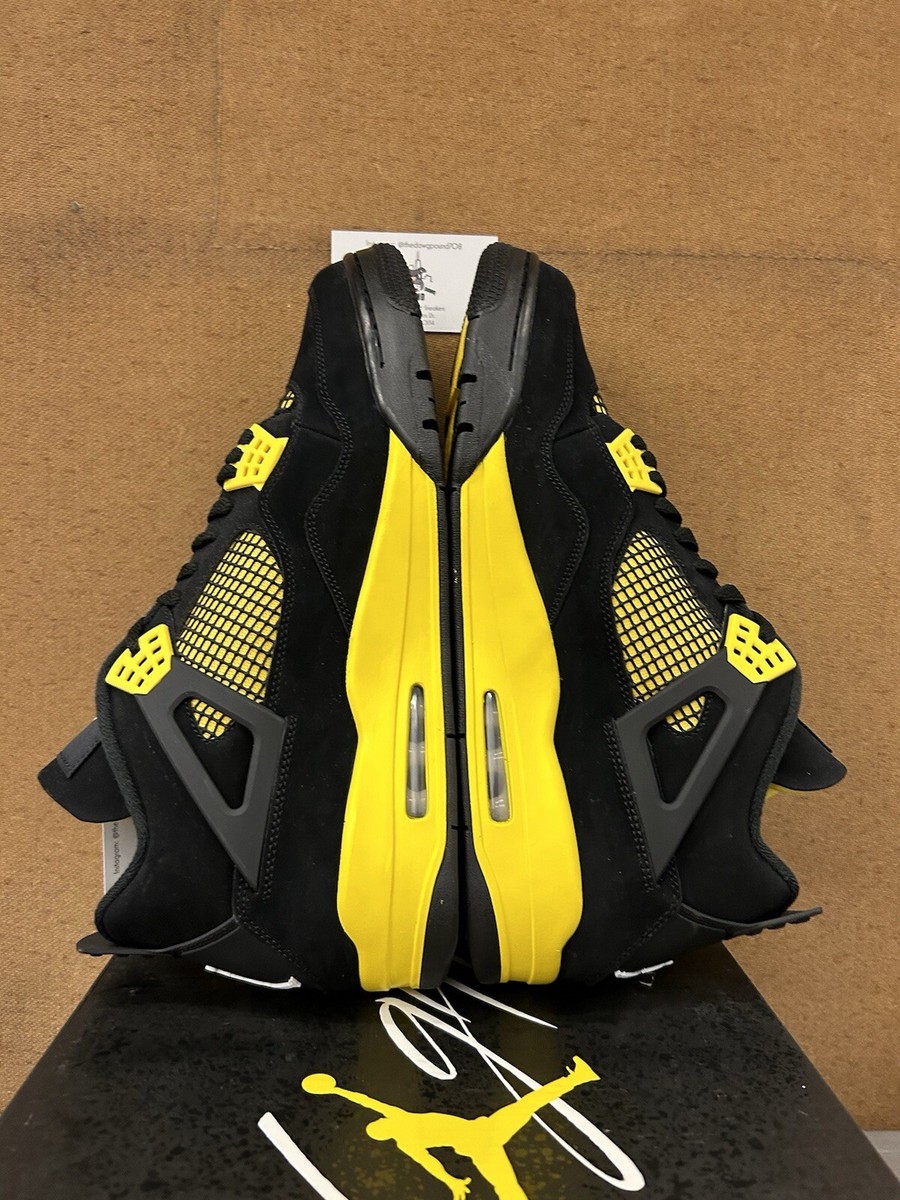 靴 AIR JORDAN 4 RETRO THUNDER Jordan 4 Retro 'Thunder' (GS) – Funky Insole
