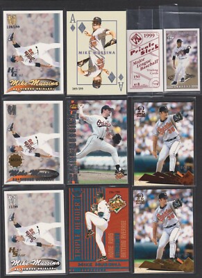 2000 PACIFIC REVOLUTION TRIPLE HEADER PLATINUM BLUE #24 MIKE MUSSINA #/799