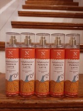 BATH AND BODY WORKS BBW PUMPKIN LATTE FINE FRAGRANCE MIST FALL LOT 5 NEW