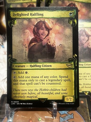 MTG | Delighted Halfling (Showcase Scroll) [LOTR] - Non Foil